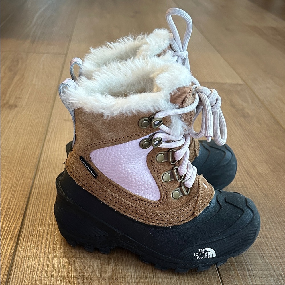 The North Face Kids' Boots in Brown and Pink